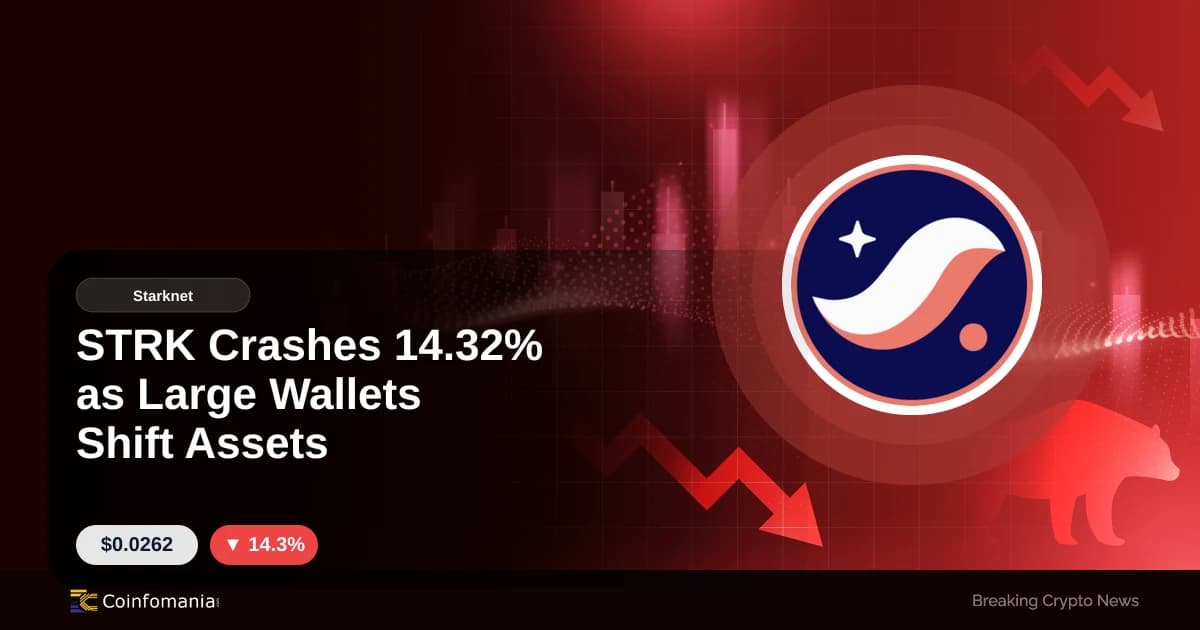STRK Crashes 14.32% as Large Wallets Shift Assets