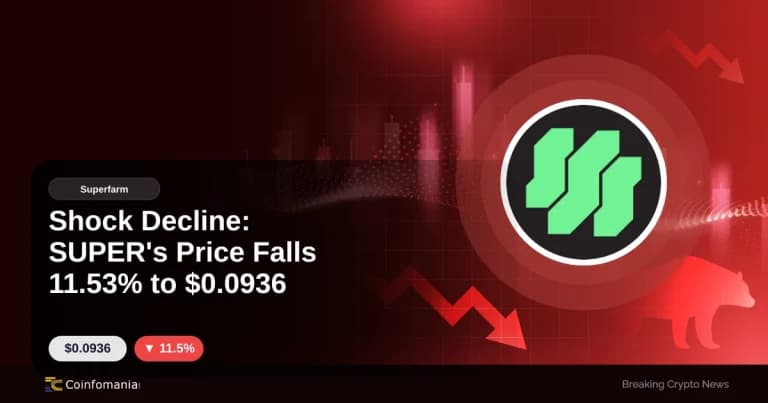 Shock Decline: SUPER’s Price Falls 11.53% to $0.0936