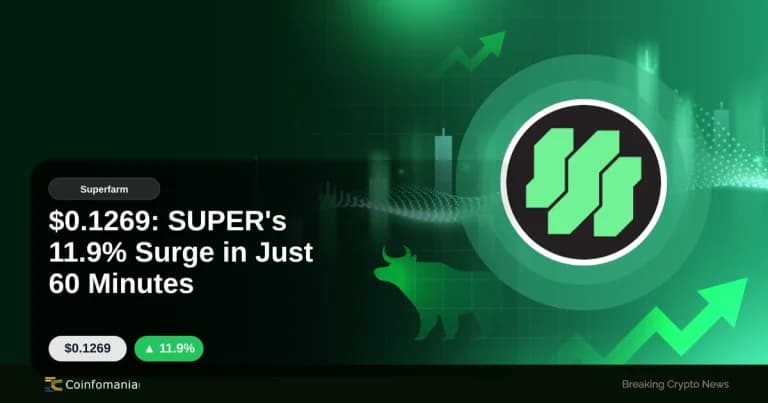 $0.1269: SUPER’s 11.9% Surge in Just 60 Minutes