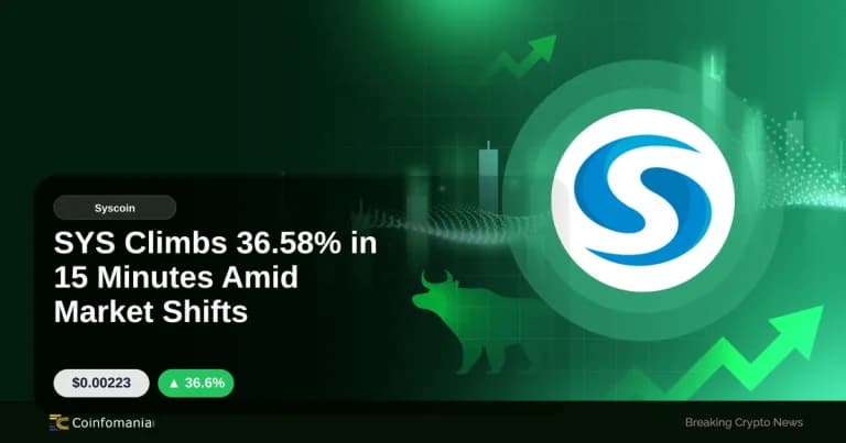 SYS Climbs 36.58% in 15 Minutes Amid Market Shifts