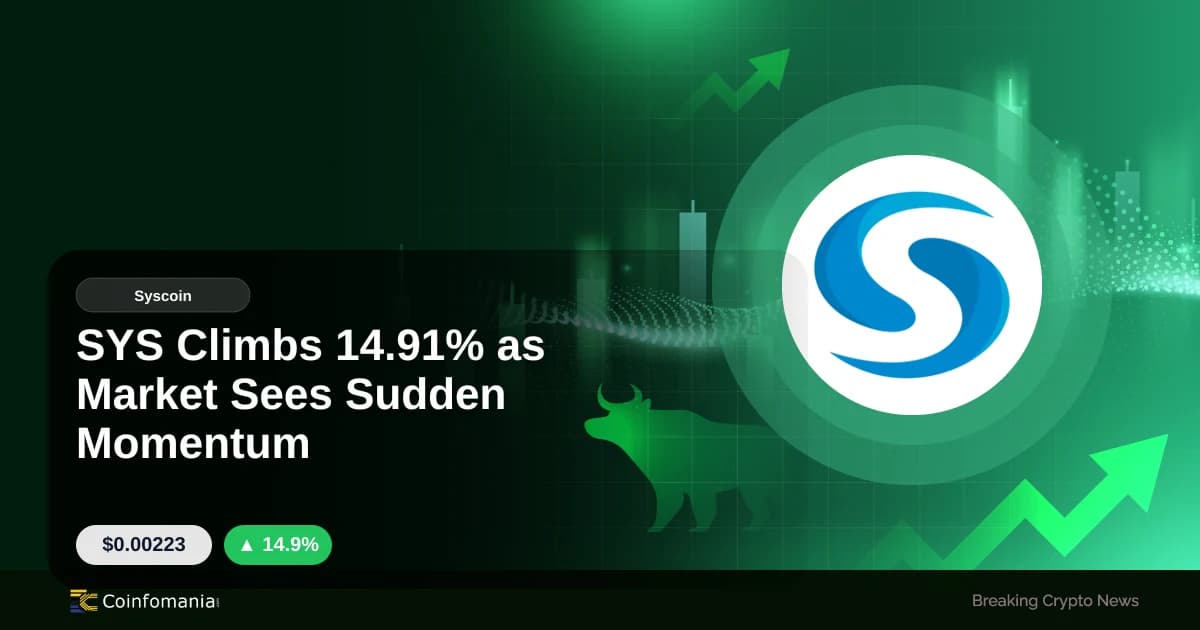 SYS Climbs 14.91% as Market Sees Sudden Momentum