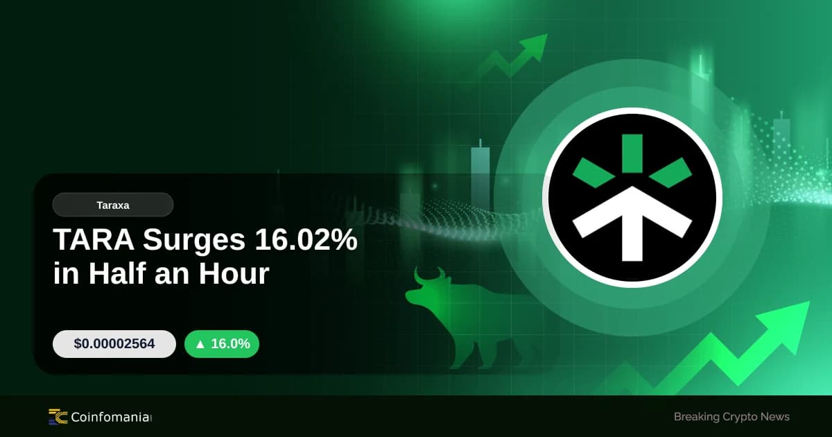 TARA Surges 16.02% in Half an Hour