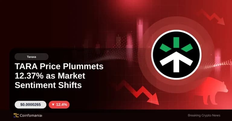TARA Price Plummets 12.37% as Market Sentiment Shifts