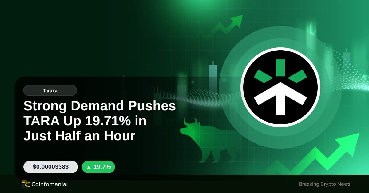 Strong Demand Pushes TARA Up 19.71% in Just Half an Hour