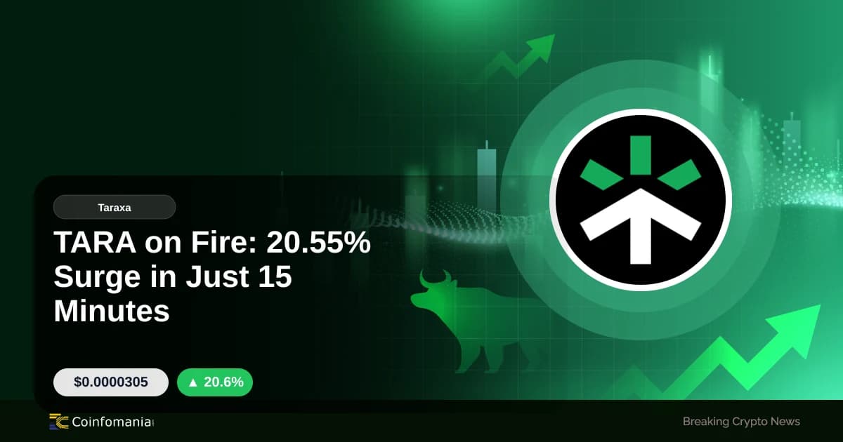 TARA on Fire: 20.55% Surge in Just 15 Minutes