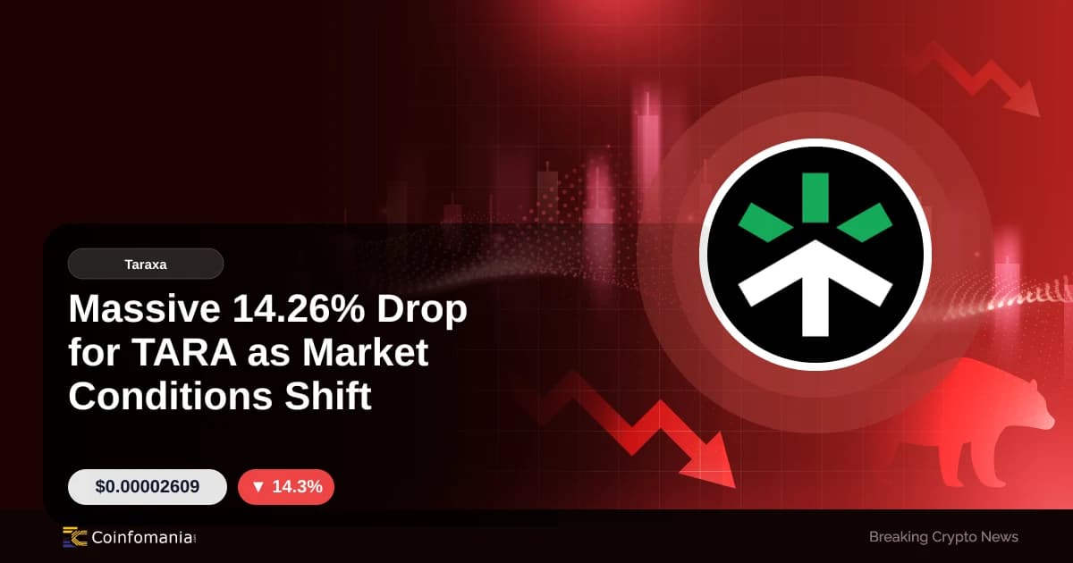 Massive 14.26% Drop for TARA as Market Conditions Shift