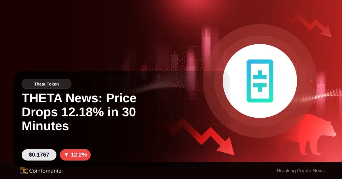THETA News: Price Drops 12.18% in 30 Minutes