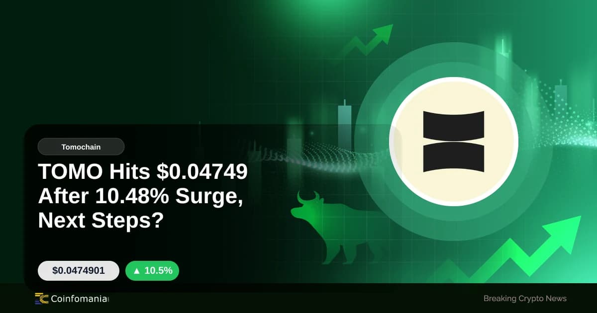 TOMO Hits $0.04749 After 10.48% Surge, Next Steps?