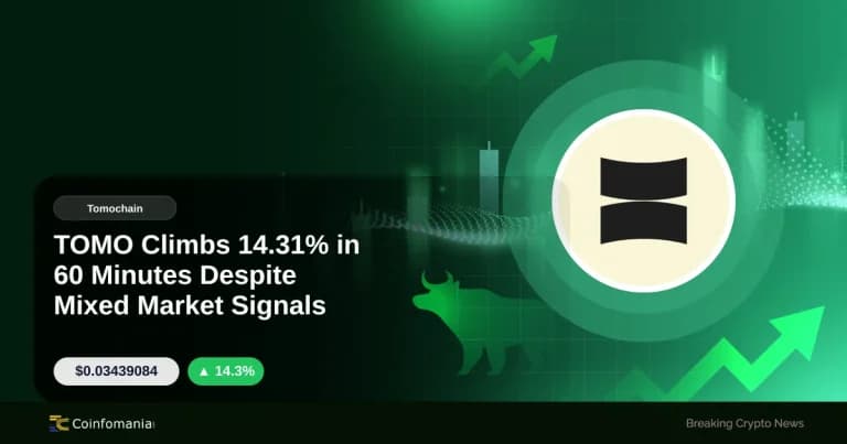 TOMO Climbs 14.31% in 60 Minutes Despite Mixed Market Signals