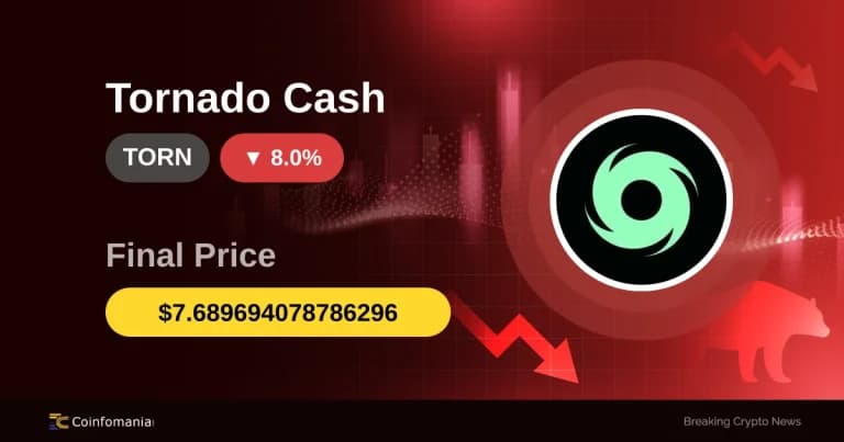 8% Tumble for TORN: What’s Next for Tornado Cash?