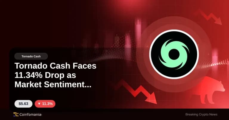 Tornado Cash Faces 11.34% Drop as Market Sentiment Shifts