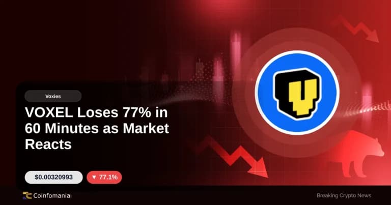 VOXEL Loses 77% in 60 Minutes as Market Reacts