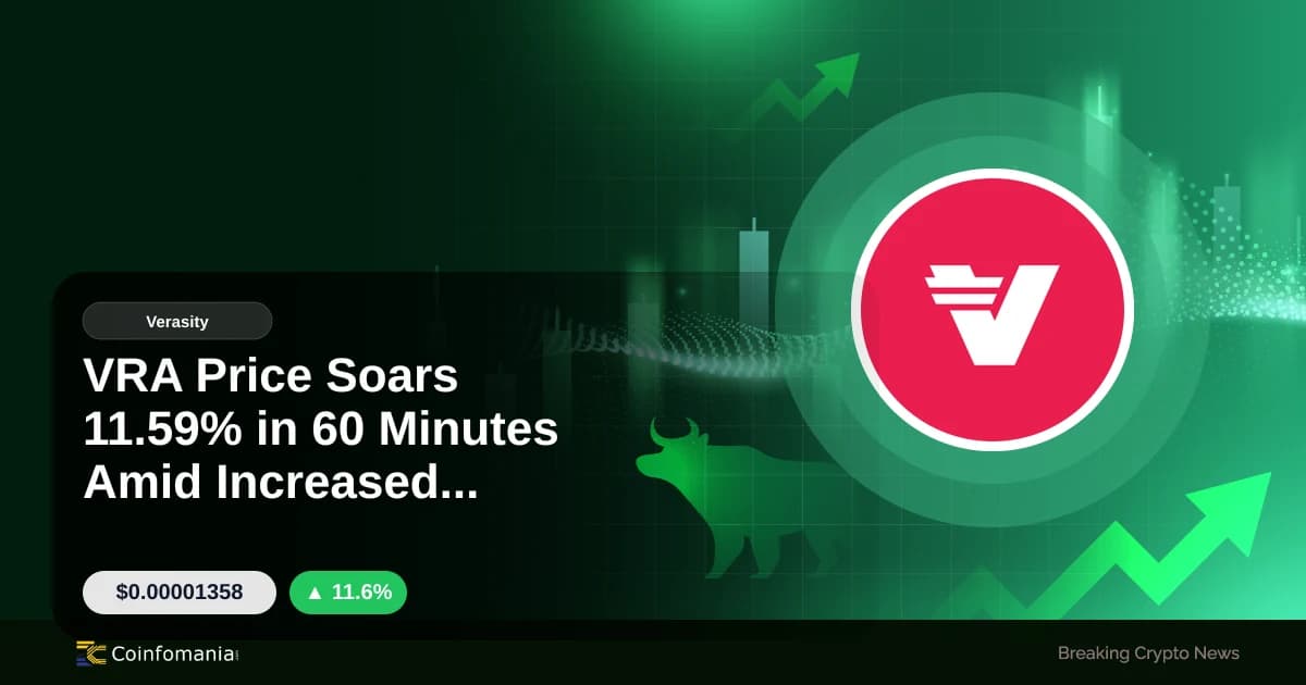 VRA Price Soars 11.59% in 60 Minutes Amid Increased Activity