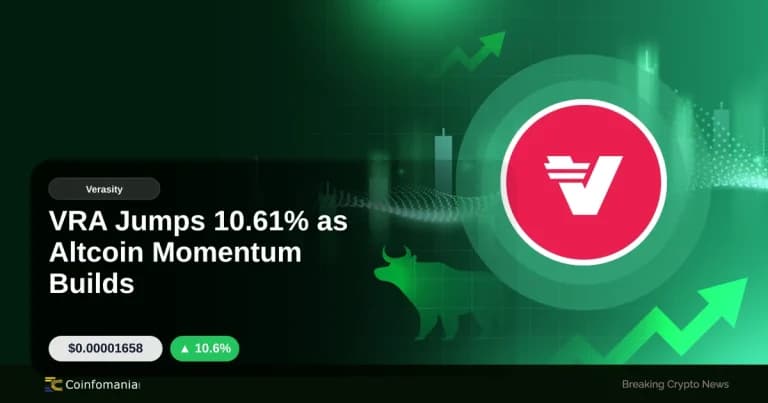 VRA Jumps 10.61% as Altcoin Momentum Builds