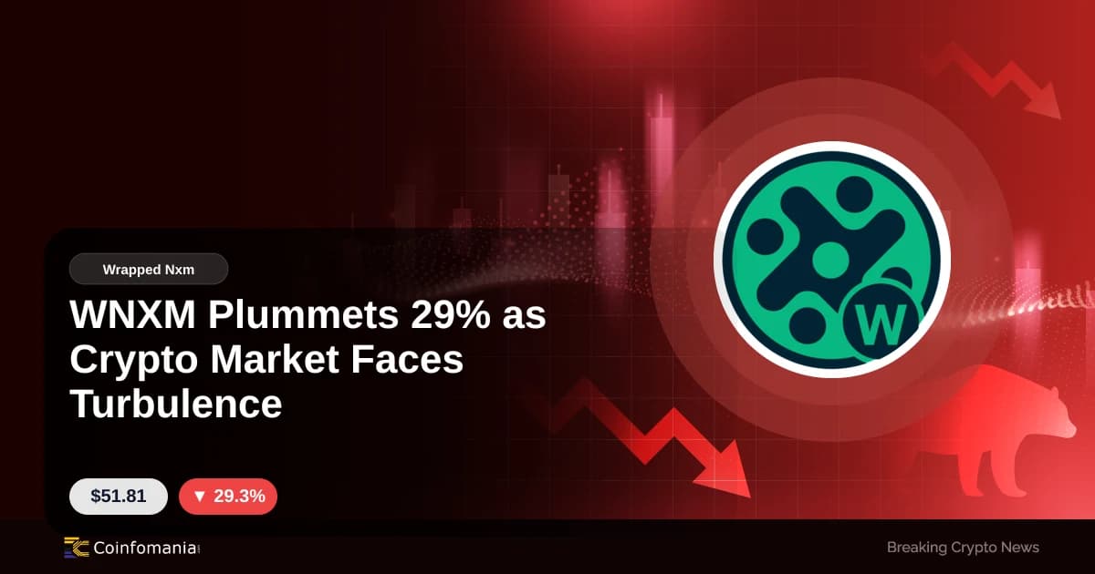 WNXM Plummets 29% as Crypto Market Faces Turbulence