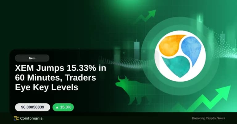 XEM Jumps 15.33% in 60 Minutes, Traders Eye Key Levels