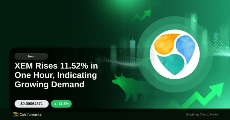 XEM Rises 11.52% in One Hour, Indicating Growing Demand