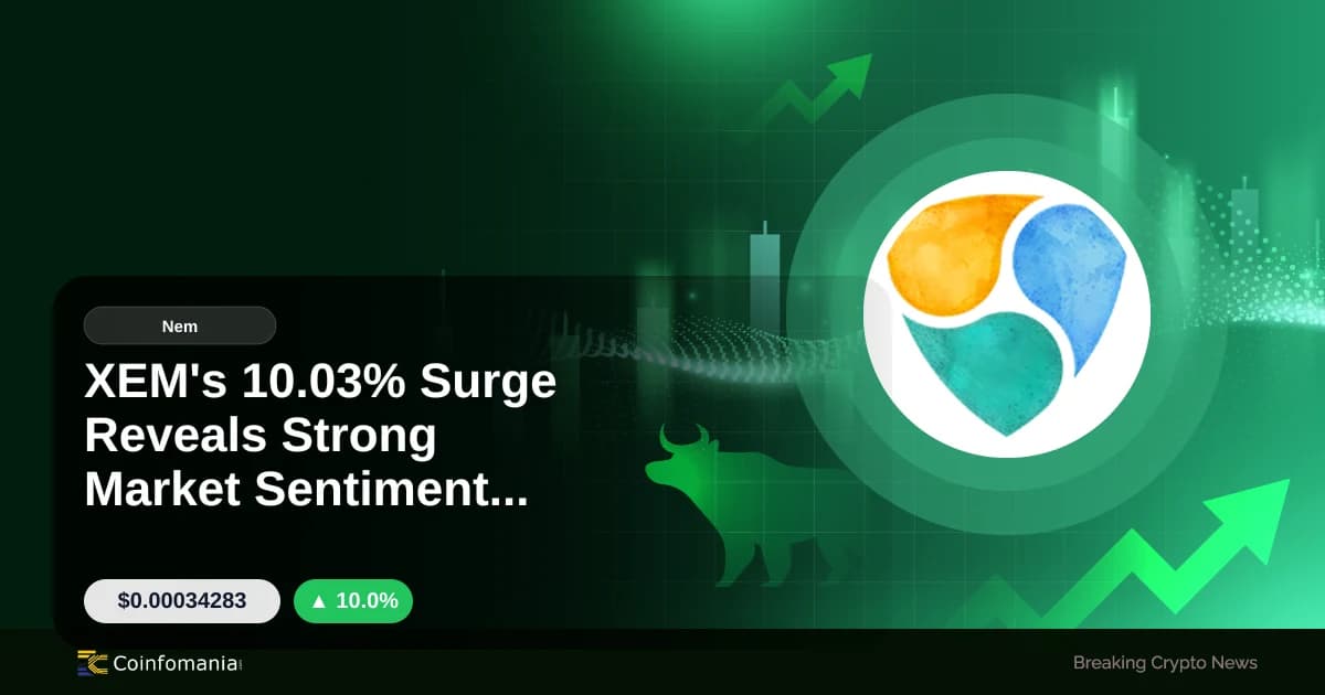XEM’s 10.03% Surge Reveals Strong Market Sentiment Shift