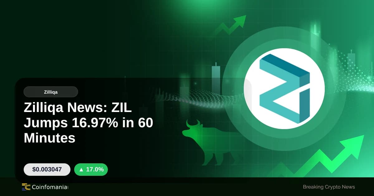 Zilliqa News: ZIL Jumps 16.97% in 60 Minutes