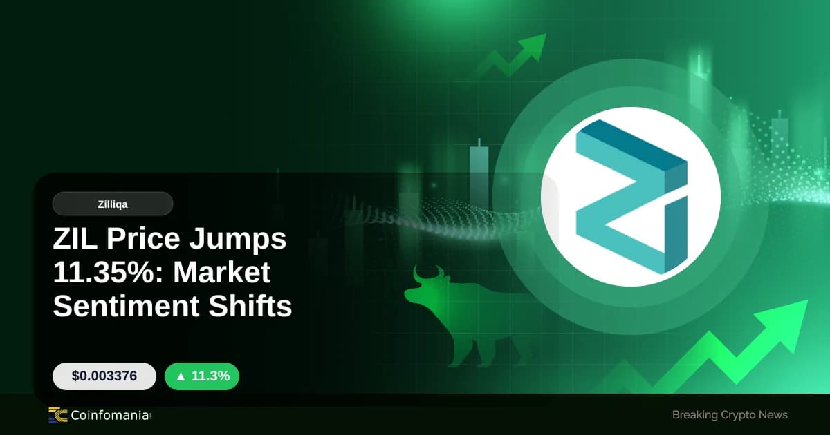 ZIL Price Jumps 11.35%: Market Sentiment Shifts