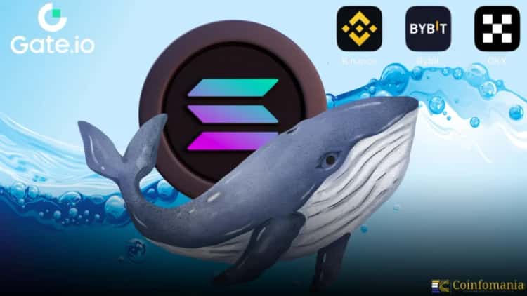Whale Moves 130K SOL Worth $26.45M to Binance, OKX, Bybit, Gate.io