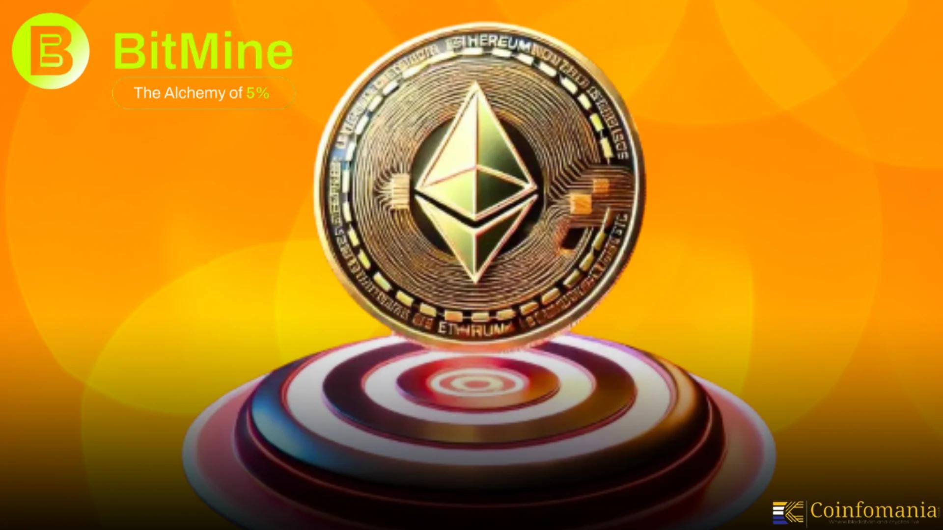 BitMine Tops Corporate Stake With 1.87M Ethereum Holding