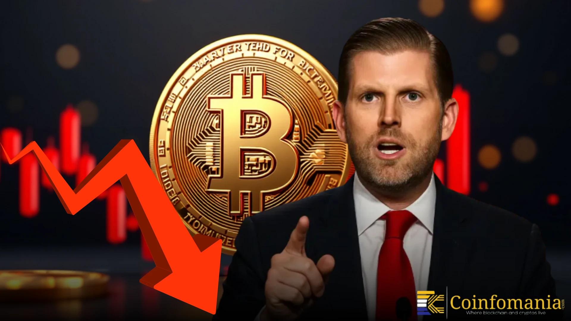 Bitcoin Drops 32% After Eric Trump’s Optimistic Crypto Forecast