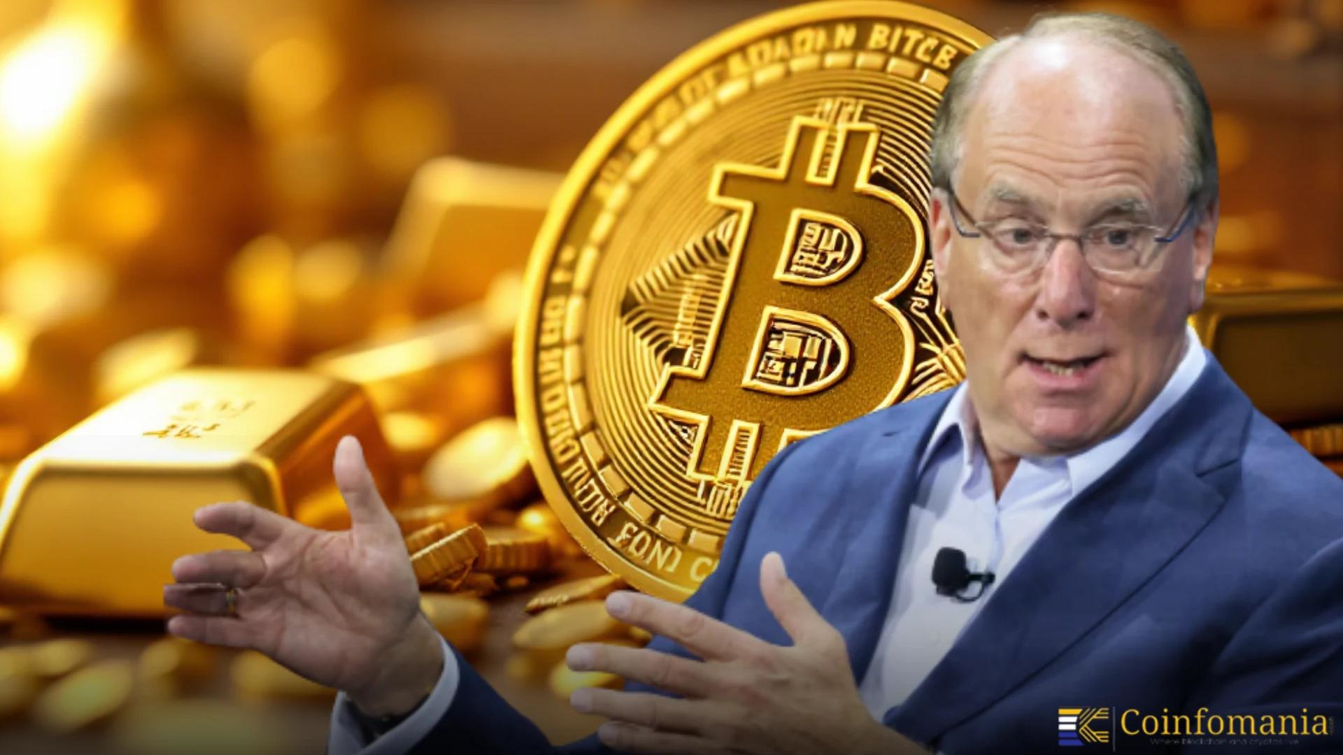 لاري فينك، الرئيس التنفيذي لشركة BlackRock، يقارن الأصول الرقمية بالذهب