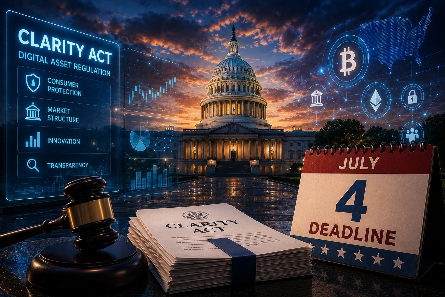 CLARITY Act Faces Final Test as July 4 Deadline Closes In