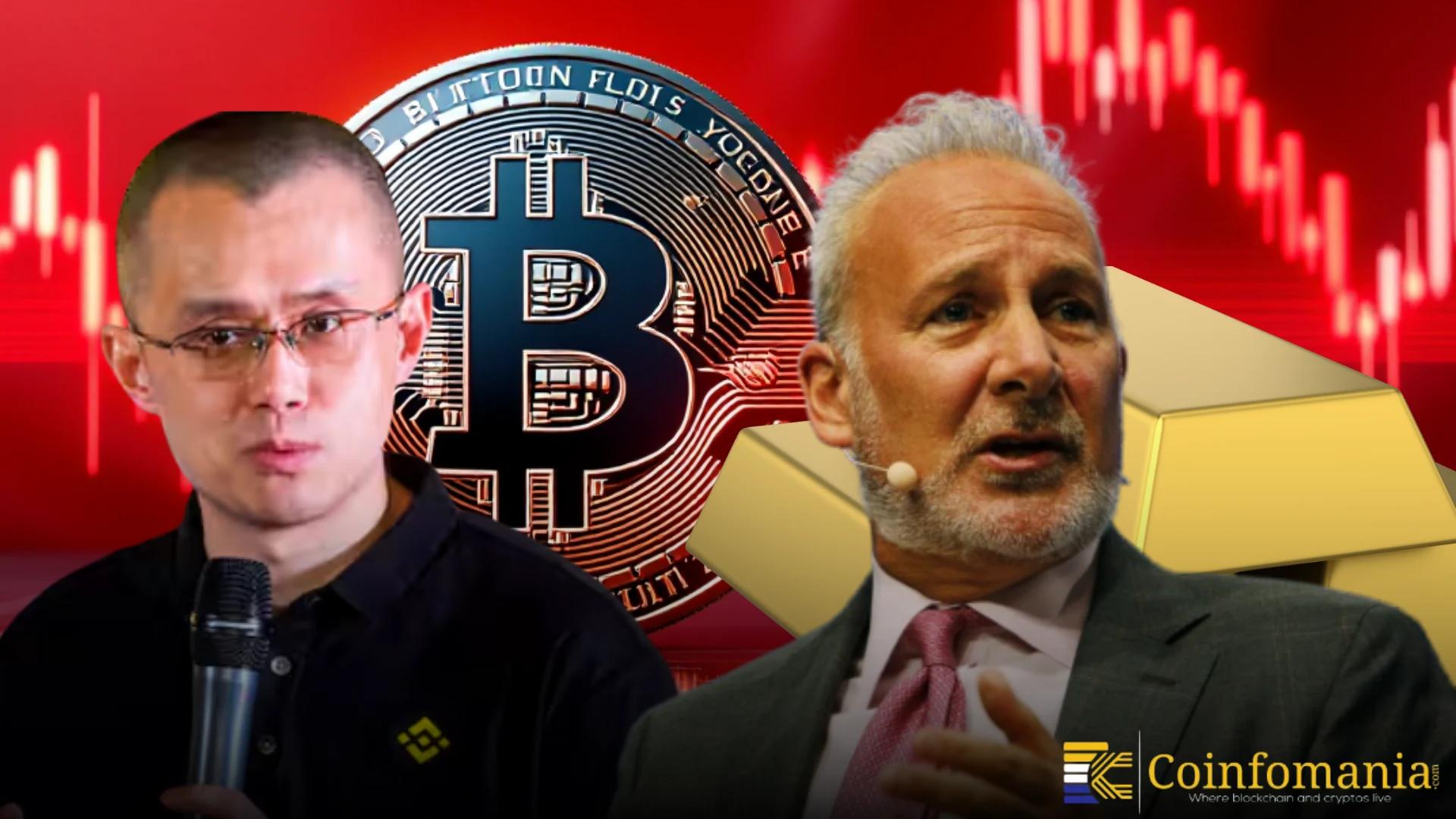 Bitcoin vs Gold Debate Heats Up as CZ and Peter Schiff Clash