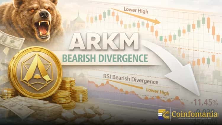 ARKM Bearish Divergence Signals Possible Price Drop