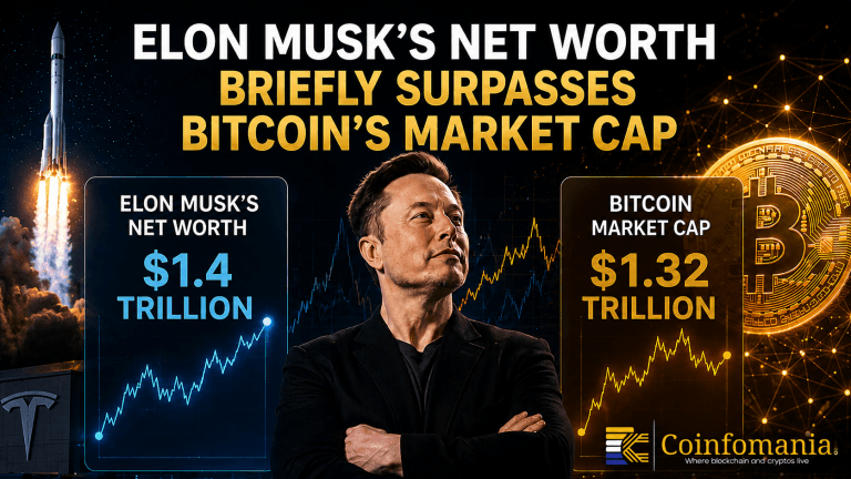 Elon Musk’s Net Worth Briefly Surpasses Bitcoin’s Market Cap