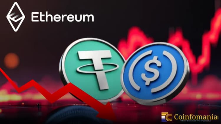 Ethereum Vede un Forte Calo Nell’Uso di USDT e USDC