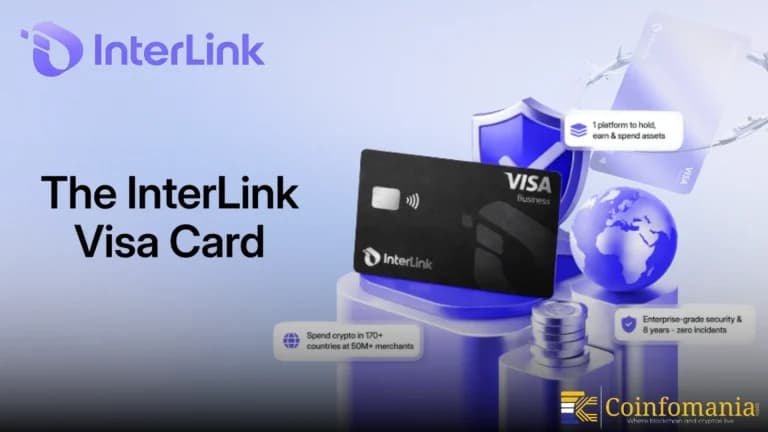InterLink запускает карту Visa для $USDT и $ETH в 100 миллионах торговых точек