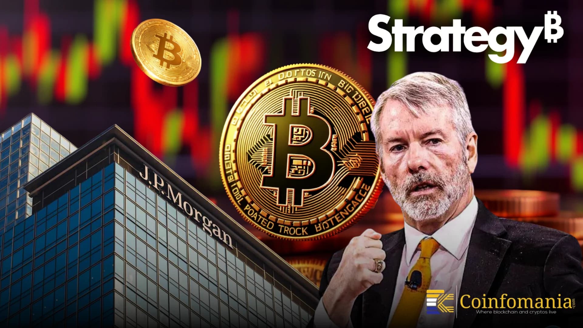 JPMorgan Dice que la Estrategia Podría Comprar $30B en Bitcoin Este Año