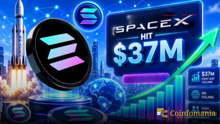Токенизированные акции SpaceX достигли объема $37 млн на Solana в первый день