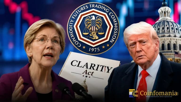 Warren drängt CFTC auf Antworten zu Trump-Eingriffen, während der CLARITY Act voranschreitet