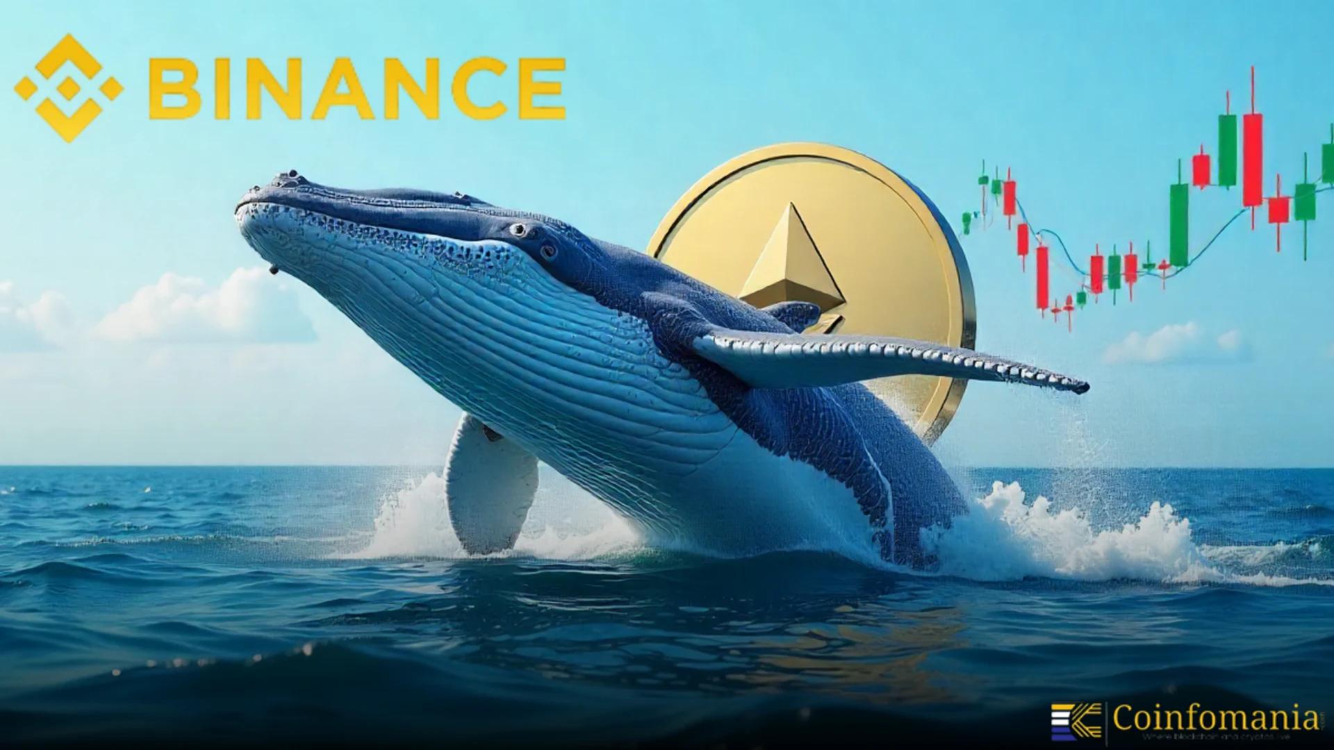 Кит вывел 15 200 ETH на сумму $70 млн с Binance за 2 часа