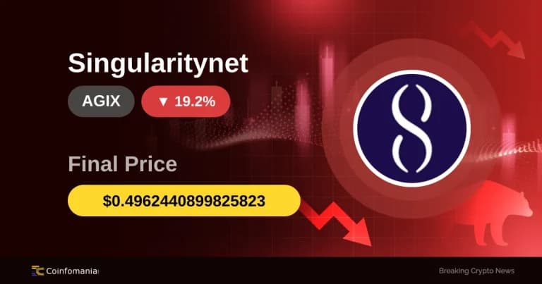 AGIX Price Crashes to $0.496 — 19.19% Plunge Shakes Traders