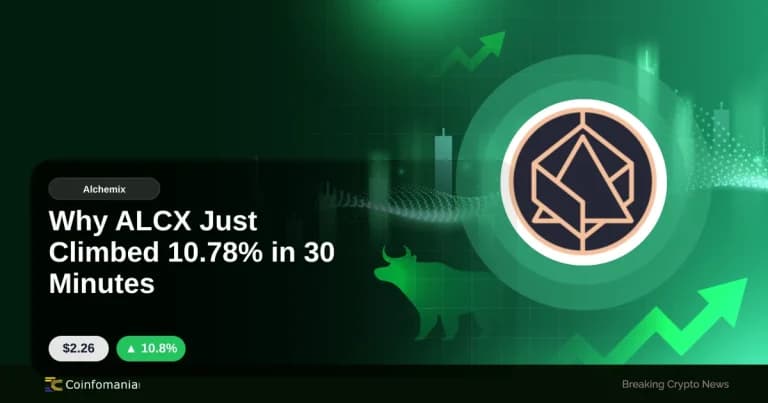 Why ALCX Just Climbed 10.78% in 30 Minutes