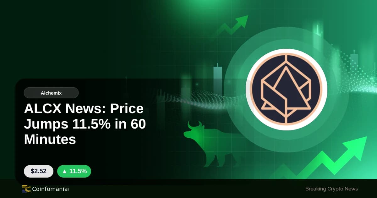 ALCX News: Price Jumps 11.5% in 60 Minutes