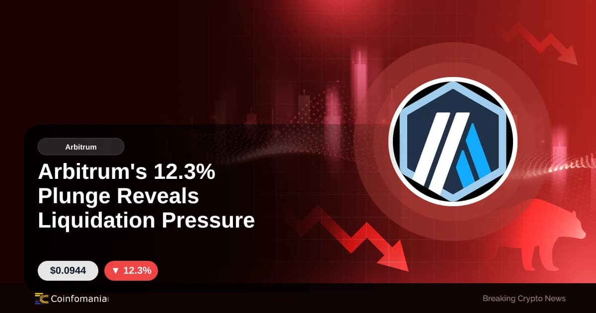 Arbitrum’s 12.3% Plunge Reveals Liquidation Pressure