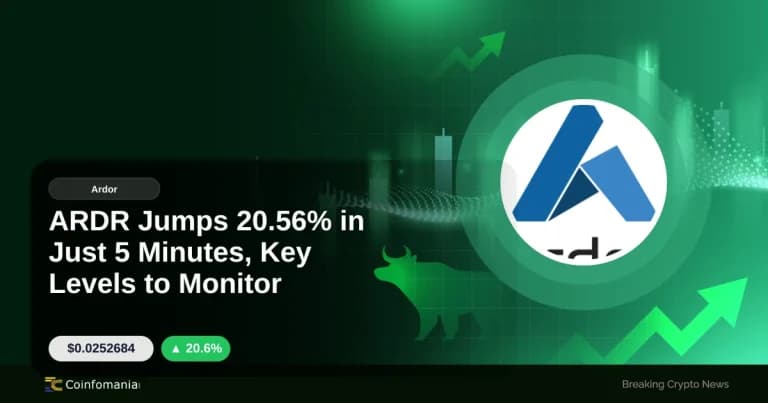 ARDR Jumps 20.56% in Just 5 Minutes, Key Levels to Monitor