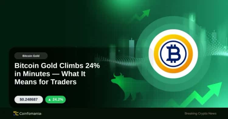 Bitcoin Gold Climbs 24% in Minutes — What It Means for Traders