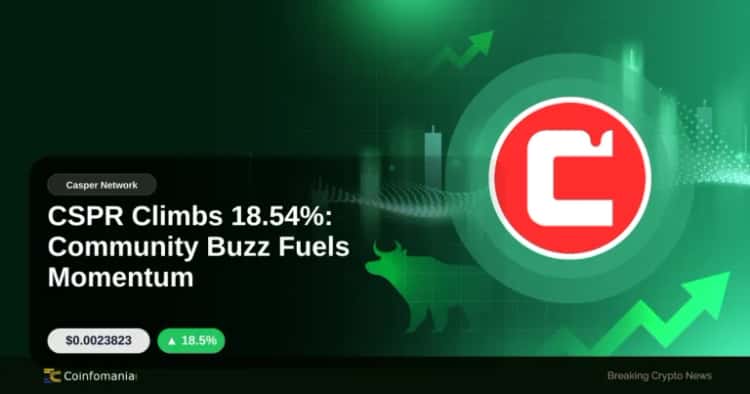 CSPR Climbs 18.54%: Community Buzz Fuels Momentum