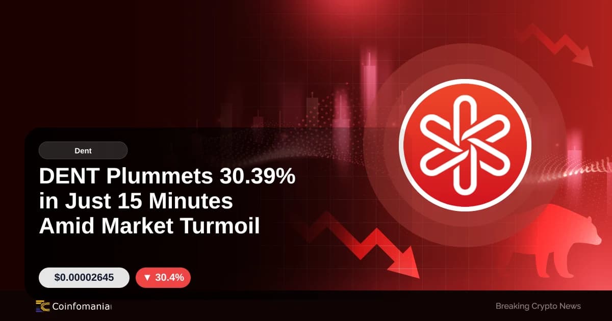 DENT Plummets 30.39% in Just 15 Minutes Amid Market Turmoil