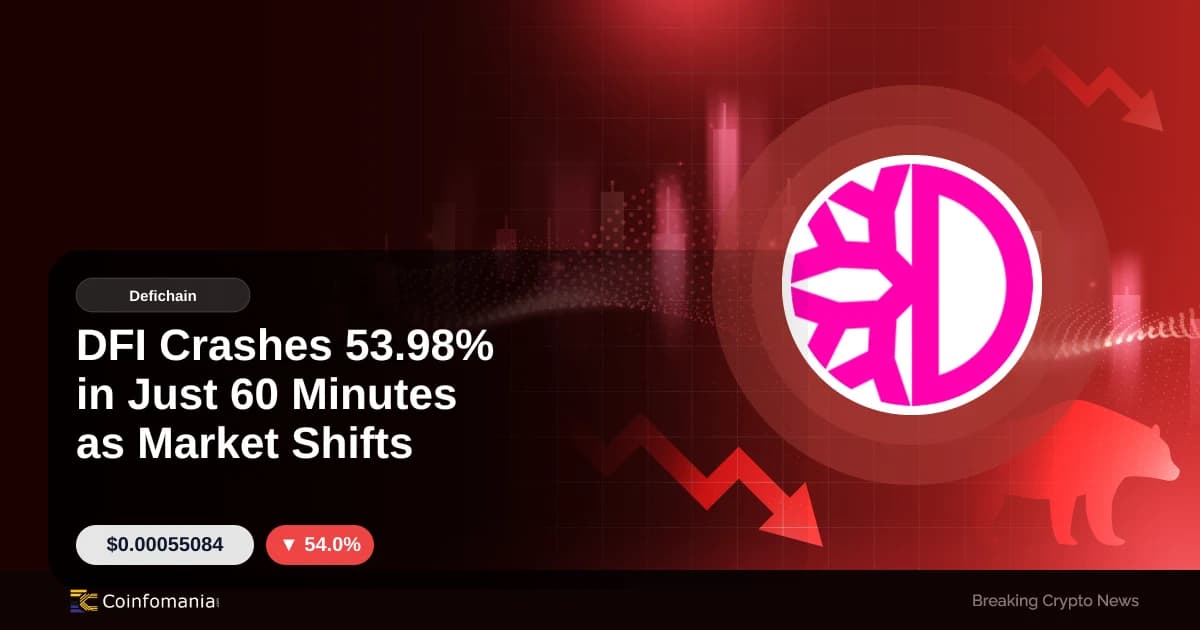 DFI Crashes 53.98% in Just 60 Minutes as Market Shifts