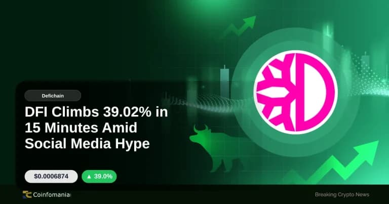 DFI Climbs 39.02% in 15 Minutes Amid Social Media Hype