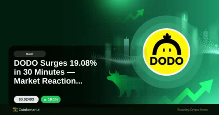 DODO Surges 19.08% in 30 Minutes — Market Reaction Ahead