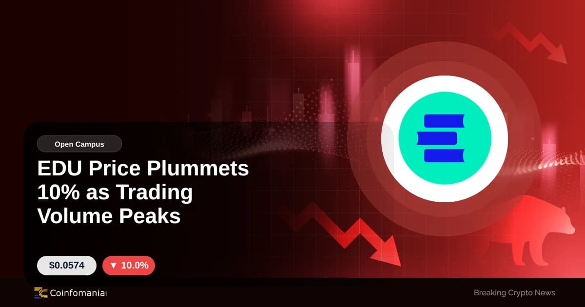 EDU Price Plummets 10% as Trading Volume Peaks